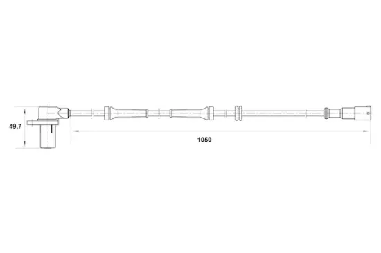 Sensor, Raddrehzahl Vorderachse BOSCH 0 265 006 414 Bild Sensor, Raddrehzahl Vorderachse BOSCH 0 265 006 414