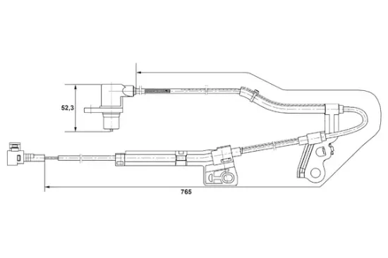 Sensor, Raddrehzahl Vorderachse rechts BOSCH 0 265 006 677 Bild Sensor, Raddrehzahl Vorderachse rechts BOSCH 0 265 006 677