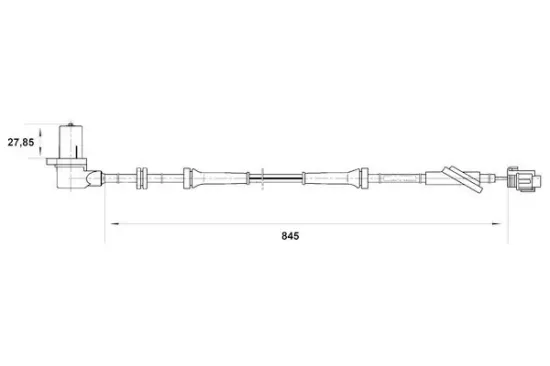 Sensor, Raddrehzahl Vorderachse rechts BOSCH 0 265 006 703 Bild Sensor, Raddrehzahl Vorderachse rechts BOSCH 0 265 006 703