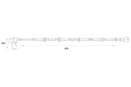 Sensor, Raddrehzahl Hinterachse BOSCH 0 265 006 711 Bild Sensor, Raddrehzahl Hinterachse BOSCH 0 265 006 711