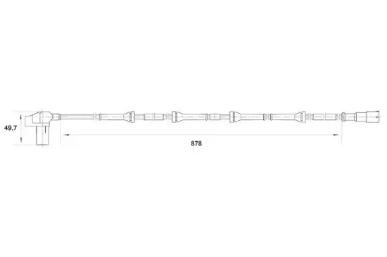 Sensor, Raddrehzahl Hinterachse BOSCH 0 265 006 711 Bild Sensor, Raddrehzahl Hinterachse BOSCH 0 265 006 711