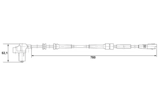 Sensor, Raddrehzahl BOSCH 0 265 006 730 Bild Sensor, Raddrehzahl BOSCH 0 265 006 730