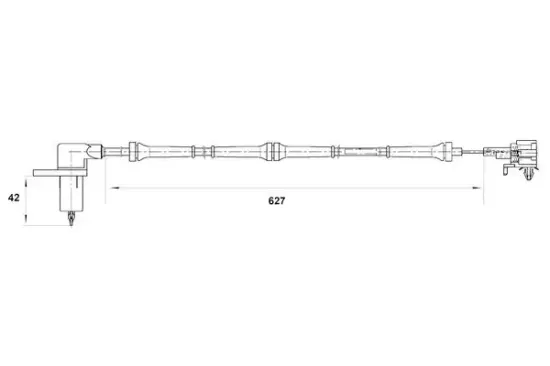 Sensor, Raddrehzahl Vorderachse rechts BOSCH 0 265 006 755 Bild Sensor, Raddrehzahl Vorderachse rechts BOSCH 0 265 006 755