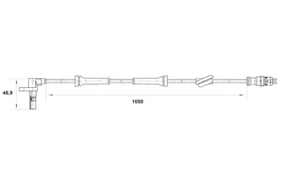 Sensor, Raddrehzahl BOSCH 0 265 007 033 Bild Sensor, Raddrehzahl BOSCH 0 265 007 033