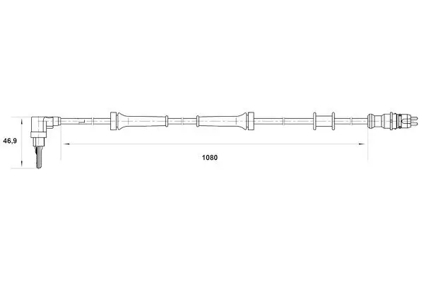 Sensor, Raddrehzahl BOSCH 0 265 007 035 Bild Sensor, Raddrehzahl BOSCH 0 265 007 035