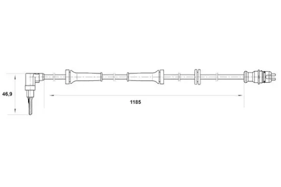 Sensor, Raddrehzahl Vorderachse links BOSCH 0 265 007 038 Bild Sensor, Raddrehzahl Vorderachse links BOSCH 0 265 007 038