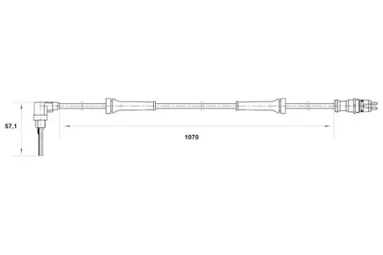 Sensor, Raddrehzahl BOSCH 0 265 007 043 Bild Sensor, Raddrehzahl BOSCH 0 265 007 043