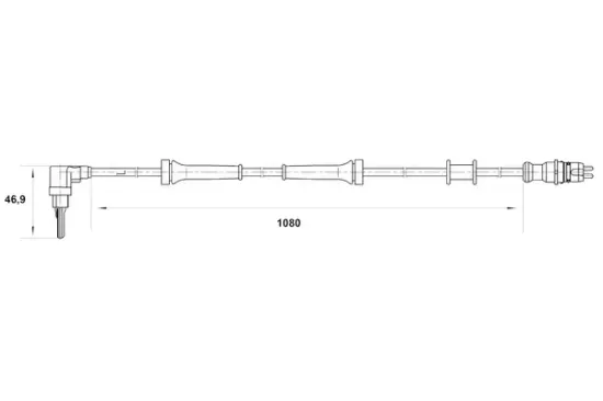 Sensor, Raddrehzahl BOSCH 0 265 007 074 Bild Sensor, Raddrehzahl BOSCH 0 265 007 074