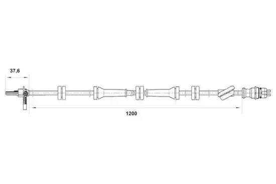 Sensor, Raddrehzahl Hinterachse BOSCH 0 265 007 089 Bild Sensor, Raddrehzahl Hinterachse BOSCH 0 265 007 089