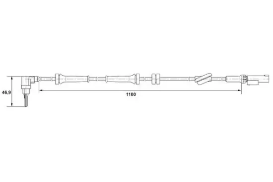 Sensor, Raddrehzahl BOSCH 0 265 007 401 Bild Sensor, Raddrehzahl BOSCH 0 265 007 401