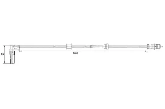 Sensor, Raddrehzahl Hinterachse rechts BOSCH 0 265 007 531 Bild Sensor, Raddrehzahl Hinterachse rechts BOSCH 0 265 007 531