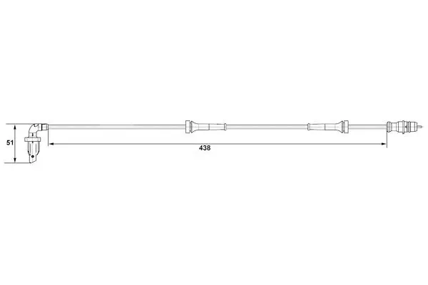 Sensor, Raddrehzahl BOSCH 0 265 007 583