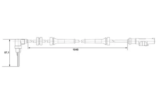 Sensor, Raddrehzahl Vorderachse links BOSCH 0 265 007 610 Bild Sensor, Raddrehzahl Vorderachse links BOSCH 0 265 007 610