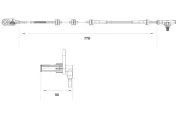 Sensor, Raddrehzahl Hinterachse rechts BOSCH 0 265 007 633