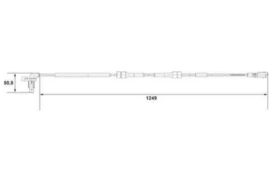 Sensor, Raddrehzahl Vorderachse BOSCH 0 265 007 666 Bild Sensor, Raddrehzahl Vorderachse BOSCH 0 265 007 666