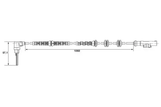 Sensor, Raddrehzahl BOSCH 0 265 007 685 Bild Sensor, Raddrehzahl BOSCH 0 265 007 685