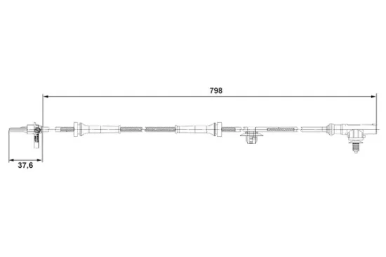 Sensor, Raddrehzahl BOSCH 0 265 007 687 Bild Sensor, Raddrehzahl BOSCH 0 265 007 687