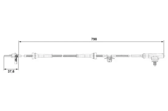 Sensor, Raddrehzahl BOSCH 0 265 007 687 Bild Sensor, Raddrehzahl BOSCH 0 265 007 687