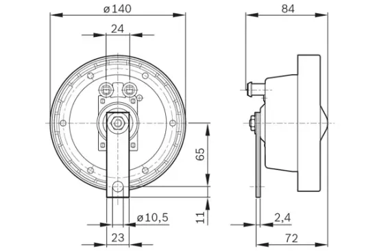 Horn BOSCH 0 320 223 002 Bild Horn BOSCH 0 320 223 002