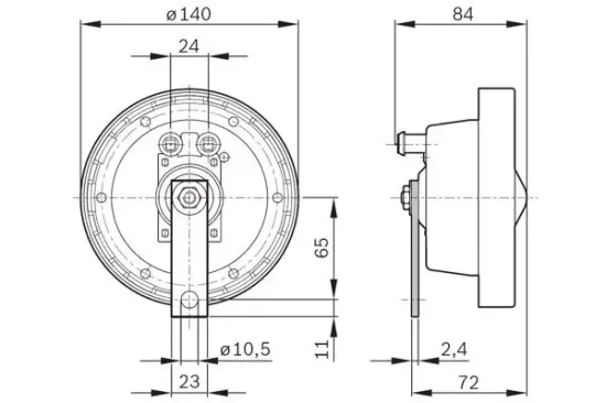 Horn BOSCH 0 320 223 002 Bild Horn BOSCH 0 320 223 002