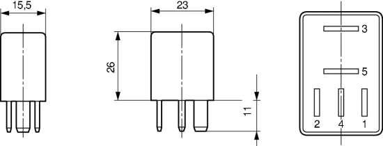 Relais, Glühanlage 12 V BOSCH 0 332 201 107 Bild Relais, Glühanlage 12 V BOSCH 0 332 201 107