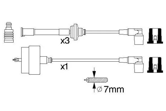 Zündleitungssatz für Zylinder 4-6 BOSCH 0 356 912 824 Bild Zündleitungssatz für Zylinder 4-6 BOSCH 0 356 912 824