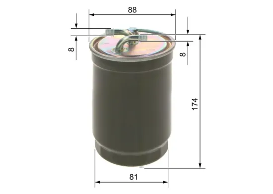 Kraftstofffilter BOSCH 0 450 906 172 Bild Kraftstofffilter BOSCH 0 450 906 172