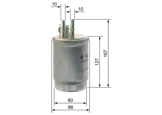 Kraftstofffilter BOSCH 0 450 906 357 Bild Kraftstofffilter BOSCH 0 450 906 357