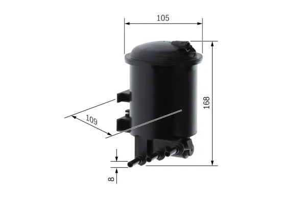 Kraftstofffilter BOSCH 0 450 906 461 Bild Kraftstofffilter BOSCH 0 450 906 461