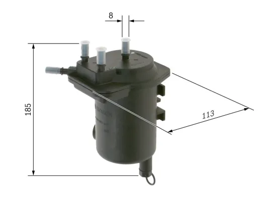 Kraftstofffilter BOSCH 0 450 907 011 Bild Kraftstofffilter BOSCH 0 450 907 011