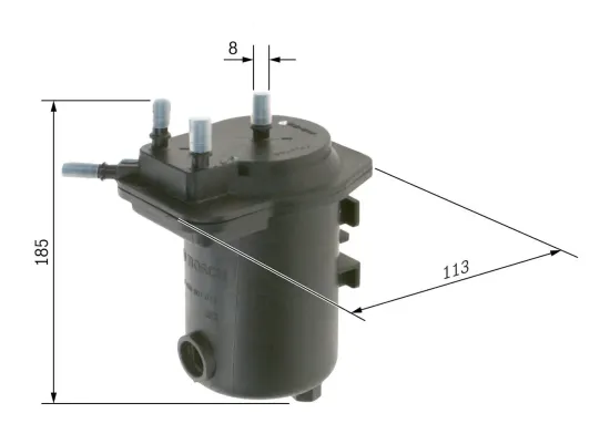 Kraftstofffilter BOSCH 0 450 907 012 Bild Kraftstofffilter BOSCH 0 450 907 012