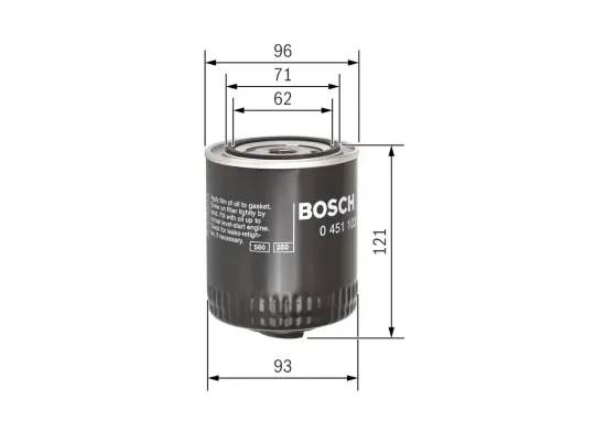 Ölfilter BOSCH 0 451 103 028 Bild Ölfilter BOSCH 0 451 103 028