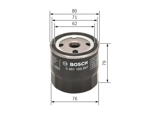 Ölfilter BOSCH 0 451 103 297 Bild Ölfilter BOSCH 0 451 103 297