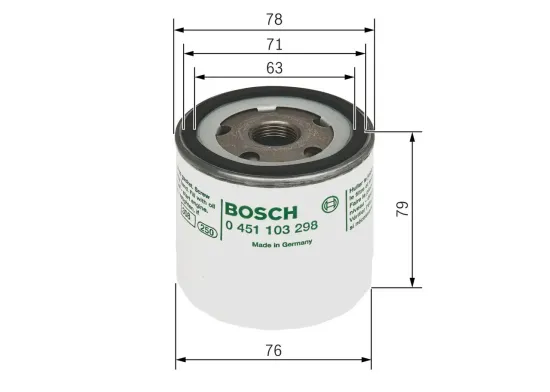 Ölfilter BOSCH 0 451 103 298 Bild Ölfilter BOSCH 0 451 103 298