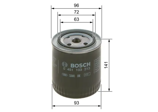 Ölfilter BOSCH 0 451 103 313 Bild Ölfilter BOSCH 0 451 103 313