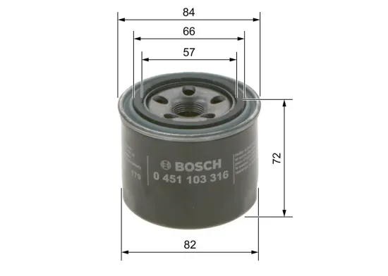 Ölfilter BOSCH 0 451 103 316 Bild Ölfilter BOSCH 0 451 103 316