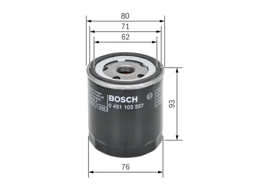 Ölfilter BOSCH 0 451 103 337 Bild Ölfilter BOSCH 0 451 103 337