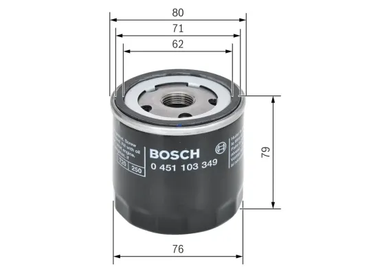 Ölfilter BOSCH 0 451 103 349 Bild Ölfilter BOSCH 0 451 103 349