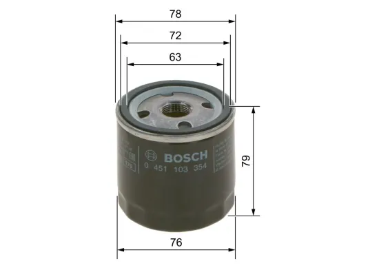 Ölfilter BOSCH 0 451 103 354 Bild Ölfilter BOSCH 0 451 103 354