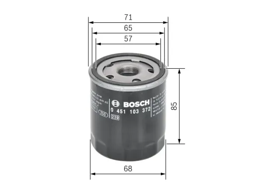 Ölfilter BOSCH 0 451 103 372 Bild Ölfilter BOSCH 0 451 103 372