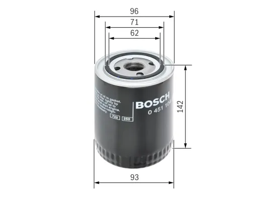 Ölfilter BOSCH 0 451 104 066 Bild Ölfilter BOSCH 0 451 104 066