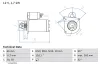 Starter 12 V 1,7 kW BOSCH 0 986 013 200 Bild Starter 12 V 1,7 kW BOSCH 0 986 013 200