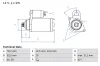 Starter 12 V 1,1 kW BOSCH 0 986 018 040