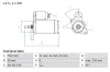 Starter 12 V 1,1 kW BOSCH 0 986 018 200