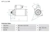 Starter 12 V 1,1 kW BOSCH 0 986 018 430