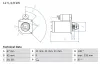 Starter 12 V 0,9 kW BOSCH 0 986 019 030