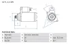 Starter 12 V 1,1 kW BOSCH 0 986 020 230