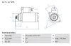 Starter 12 V 1,7 kW BOSCH 0 986 020 300