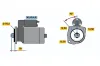 Starter 12 V 1,1 kW BOSCH 0 986 020 330 Bild Starter 12 V 1,1 kW BOSCH 0 986 020 330