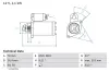 Starter 12 V 1,1 kW BOSCH 0 986 020 350